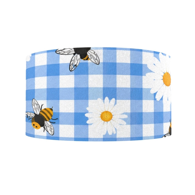 Bees and Daisy Ribbon 1 Yard Printed Grosgrain Ribbon 1 1/2 inch wide FeeFiFauxLeather