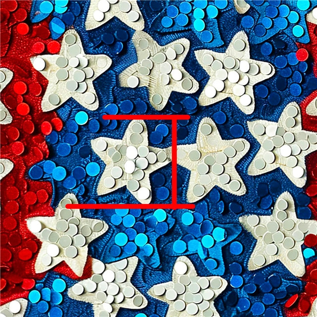 July 4th Red, White and Blue Printed Faux Leather Sheet FeeFiFauxLeather