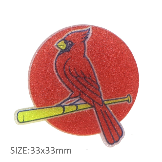 Cardinals Baseball Resin 5 piece set FeeFiFauxLeather