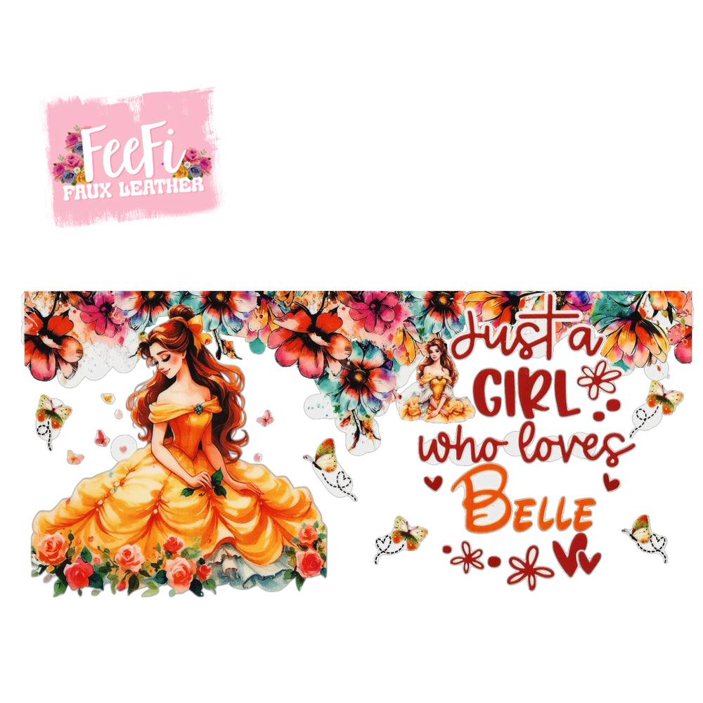 Princess UV DTF Cup Wrap – Easy Cup Wrap for Tumblers & Projects FeeFiFauxLeather