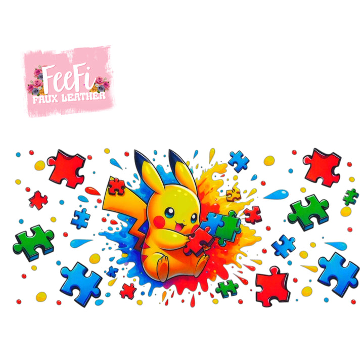 Pocket Monster UV DTF Cup Wrap – Easy Cup Wrap for Tumblers & Projects FeeFiFauxLeather