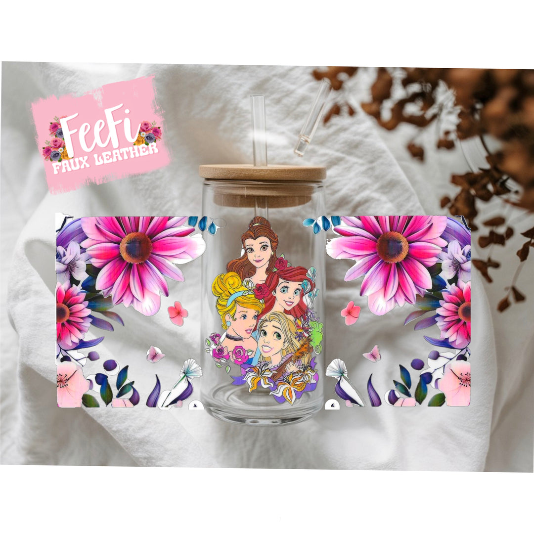 Princess UV DTF Cup Wrap – Easy Cup Wrap for Tumblers & Projects FeeFiFauxLeather