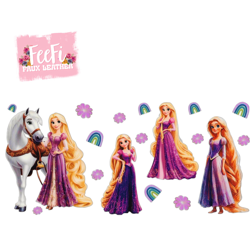 Princess UV DTF Cup Wrap – Easy Cup Wrap for Tumblers & Projects FeeFiFauxLeather