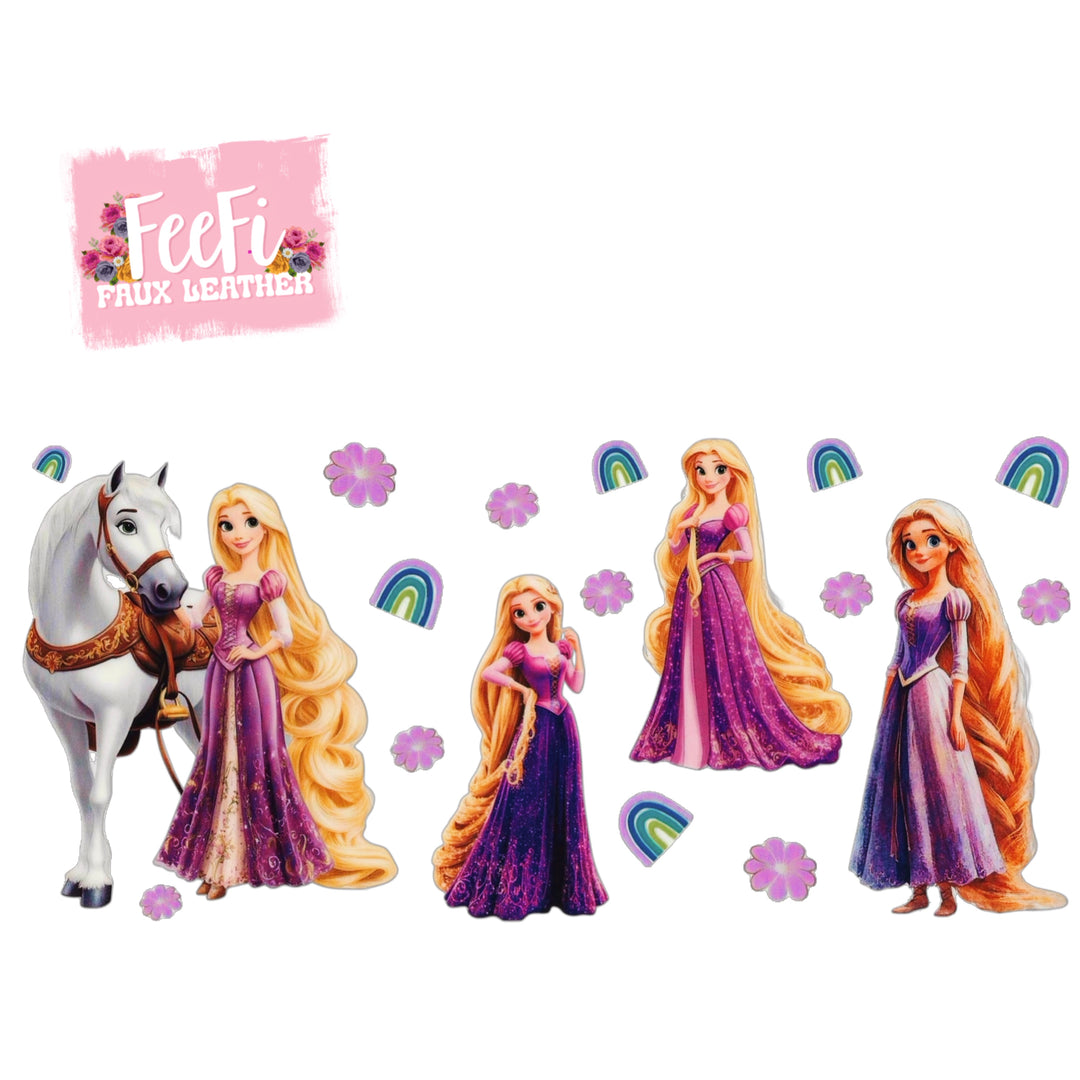 Princess UV DTF Cup Wrap – Easy Cup Wrap for Tumblers & Projects FeeFiFauxLeather