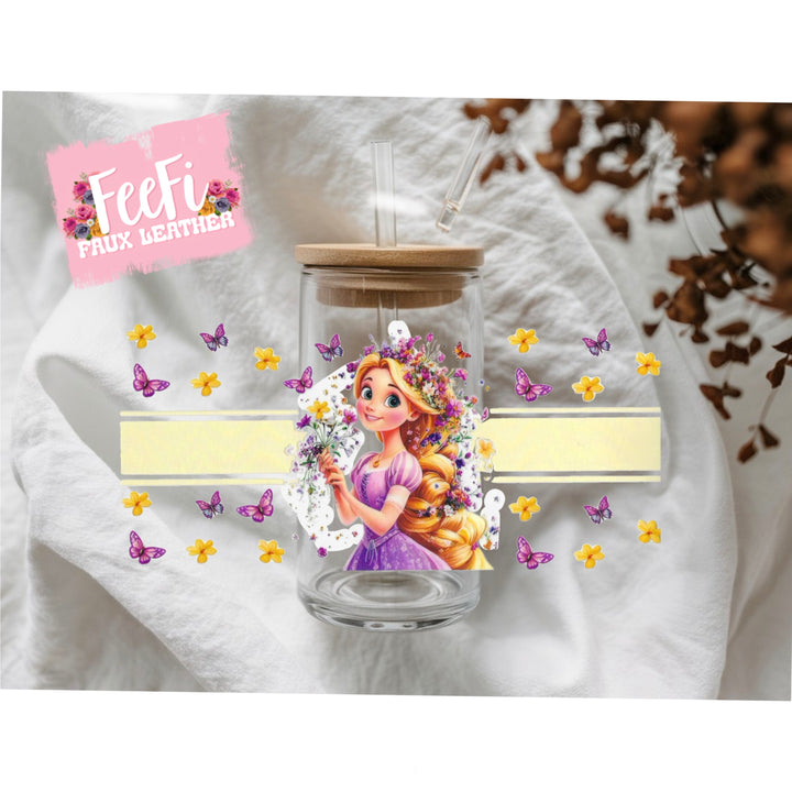 Princess UV DTF Cup Wrap – Easy Cup Wrap for Tumblers & Projects FeeFiFauxLeather