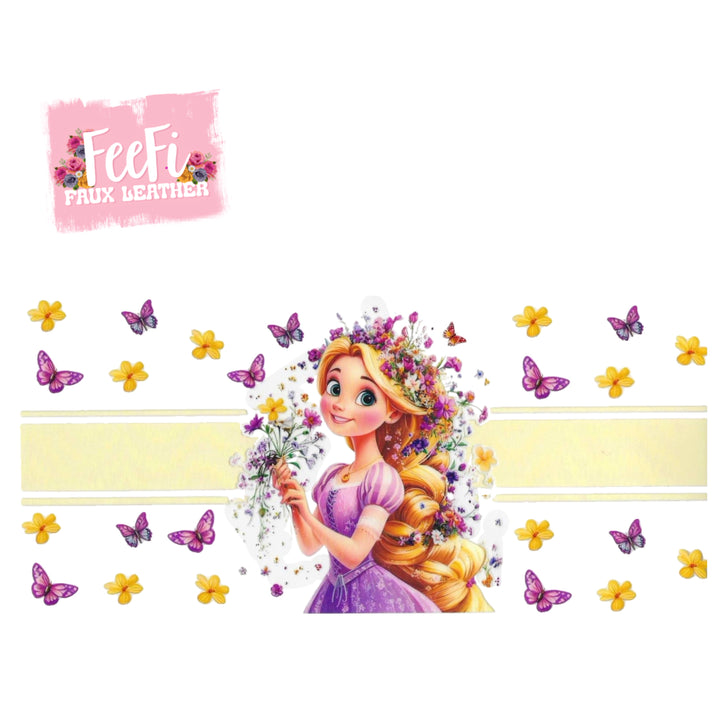 Princess UV DTF Cup Wrap – Easy Cup Wrap for Tumblers & Projects FeeFiFauxLeather