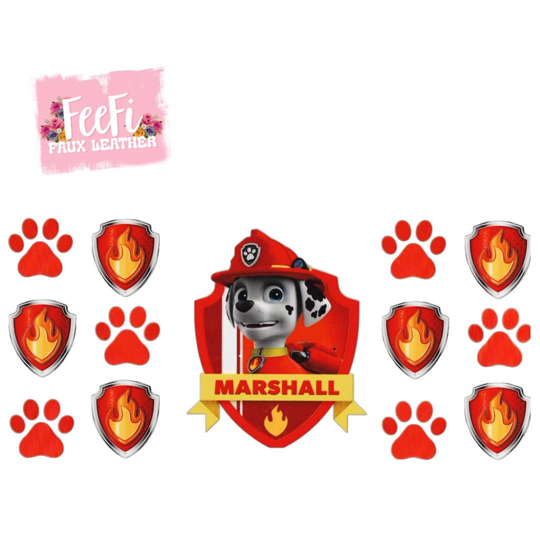 Paw Patrol UV DTF Cup Wrap – Easy Cup Wrap for Tumblers & Projects FeeFiFauxLeather