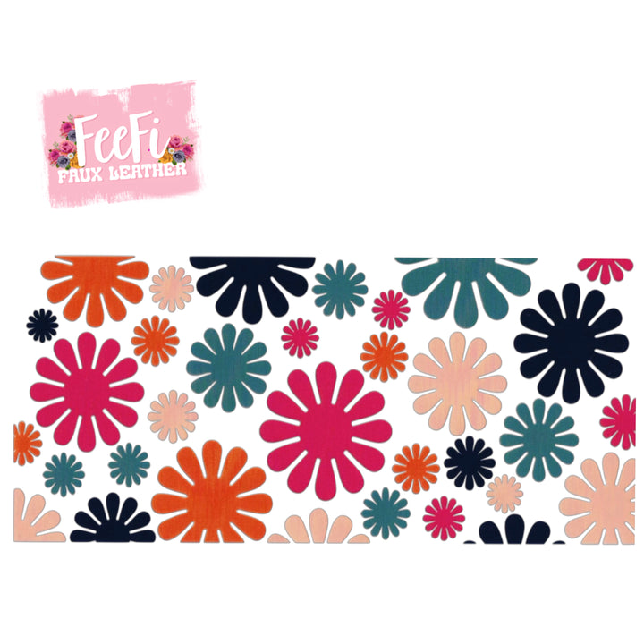 Groovy Garden UV DTF Cup Wrap – Easy Cup Wrap for Tumblers & Projects FeeFiFauxLeather