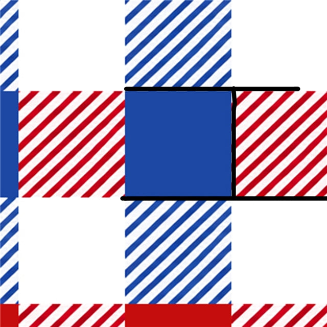 Red White & Blue Plaid Printed Faux Leather Sheet FeeFiFauxLeather