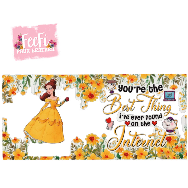 Princess UV DTF Cup Wrap – Easy Cup Wrap for Tumblers & Projects FeeFiFauxLeather