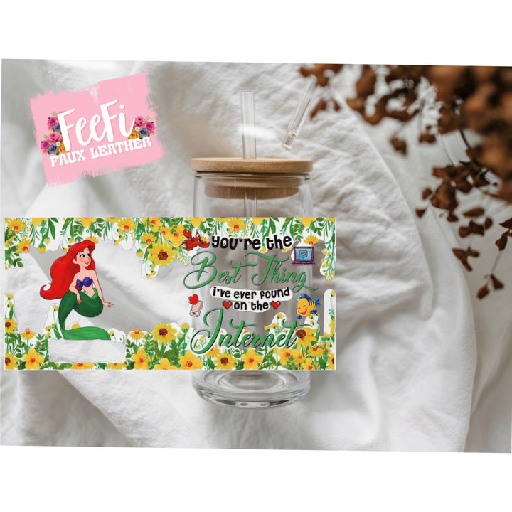 Princess UV DTF Cup Wrap – Easy Cup Wrap for Tumblers & Projects FeeFiFauxLeather