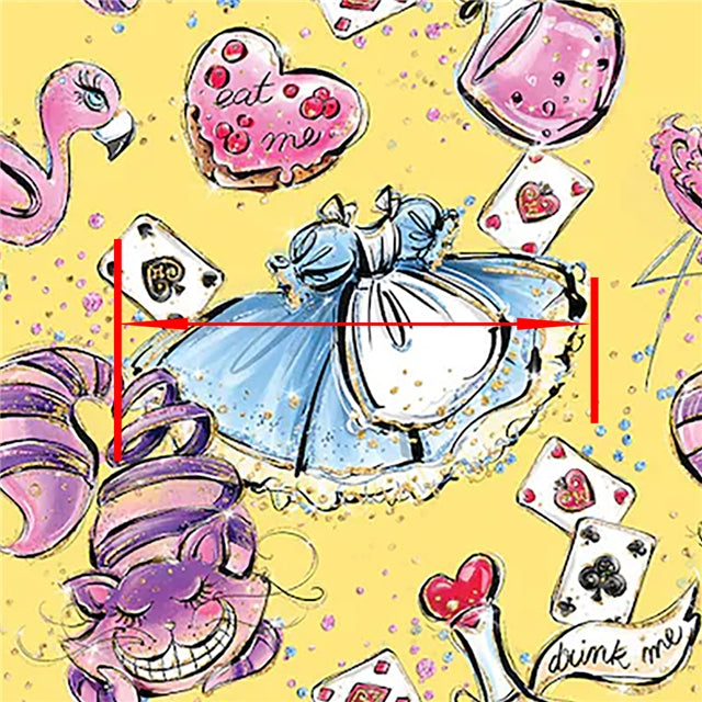 Princess Dress Printed Faux Leather Sheet FeeFiFauxLeather