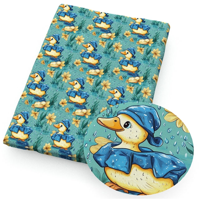 Goose Geese Animal Printed Faux Leather Sheet FeeFiFauxLeather