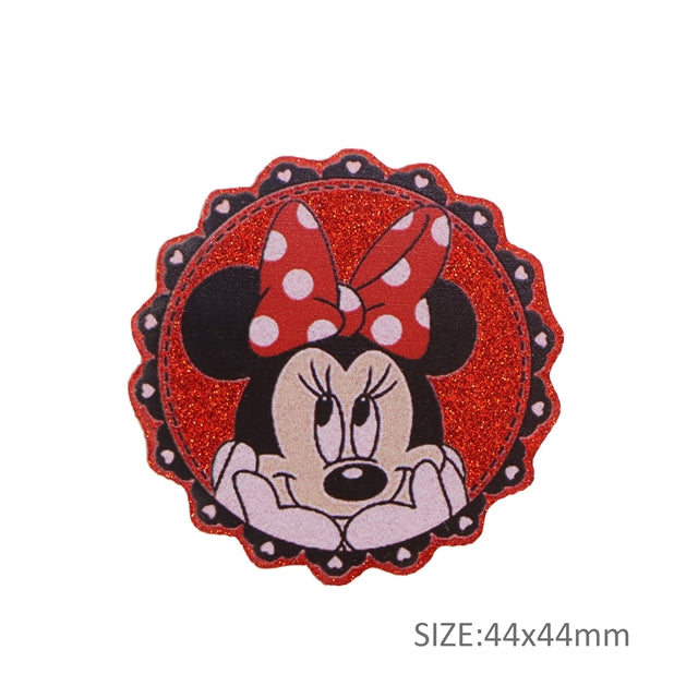 Minnie Fine Glitter Resin Acrylic 5 piece set FeeFiFauxLeather