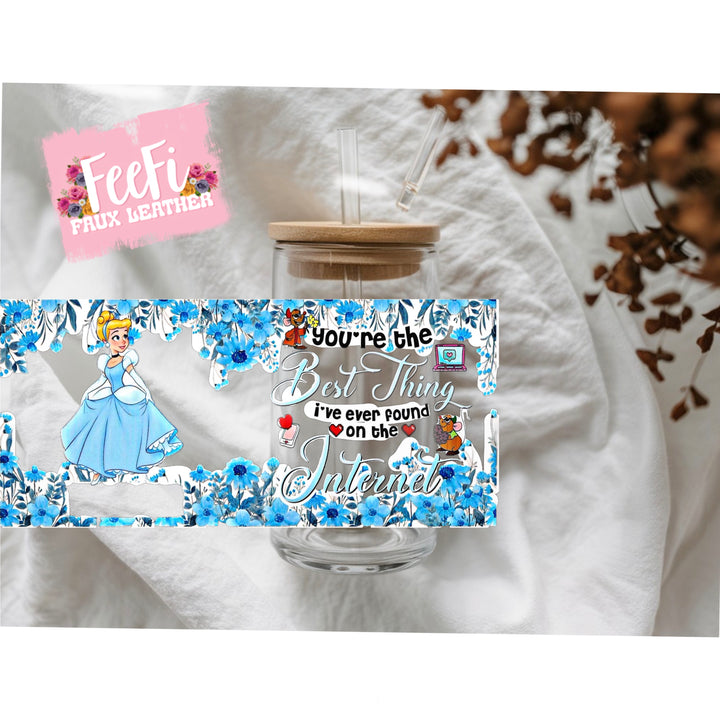 Princess UV DTF Cup Wrap – Easy Cup Wrap for Tumblers & Projects FeeFiFauxLeather