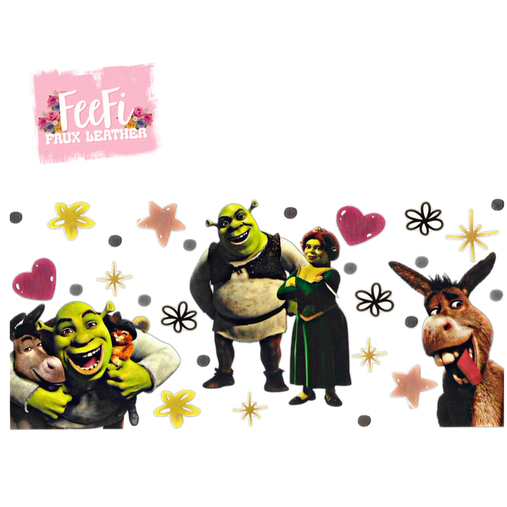 Shrek UV DTF Cup Wrap – Easy Cup Wrap for Tumblers & Projects FeeFiFauxLeather