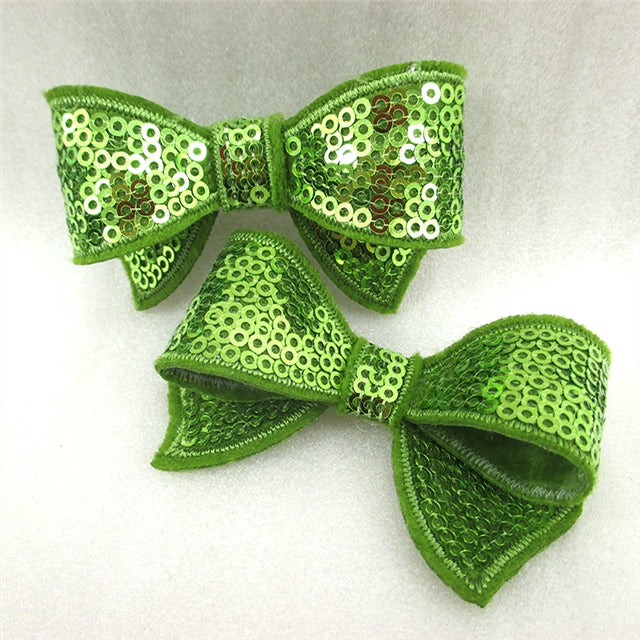 Classic Sparkle Sequin Bow 2 Per Order✨ FeeFiFauxLeather