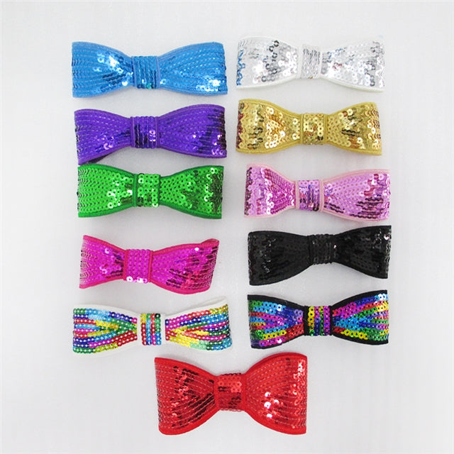 Classic Sparkle Sequin Bow 2 Per Order✨ FeeFiFauxLeather