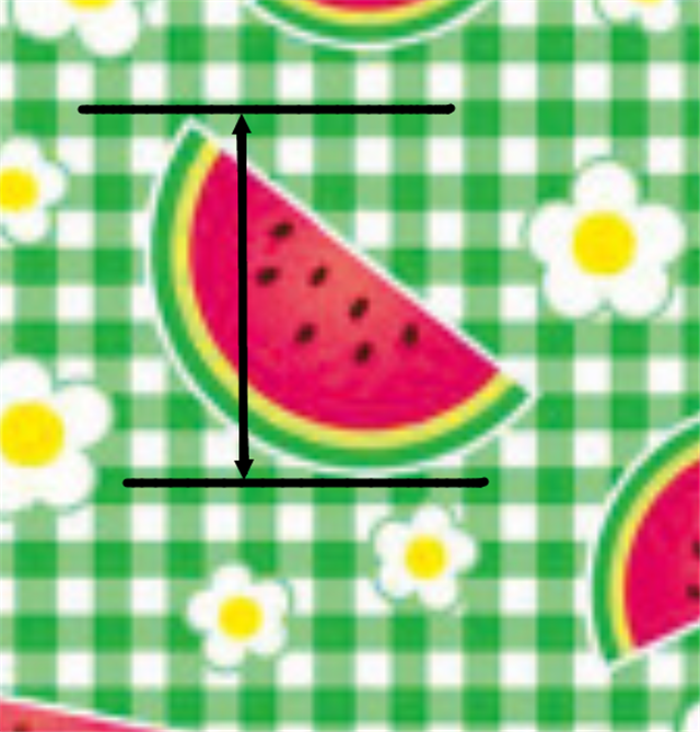 Watermelon Printed Faux Leather Sheet FeeFiFauxLeather