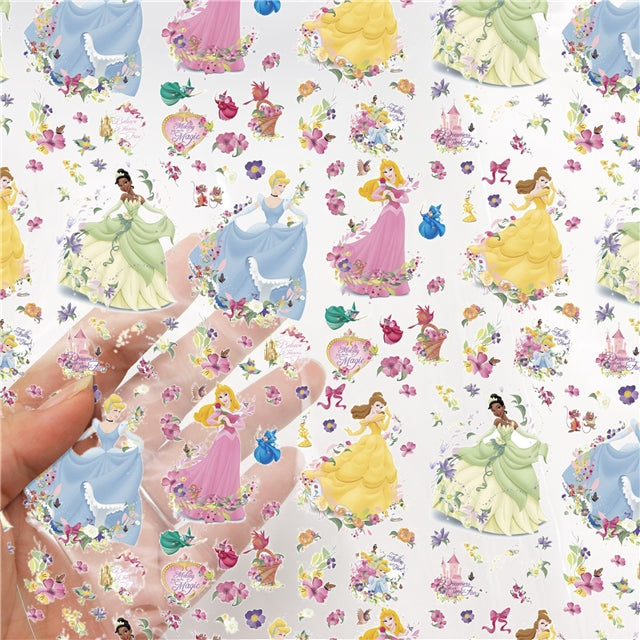 Princess Printed Faux Leather Sheet FeeFiFauxLeather