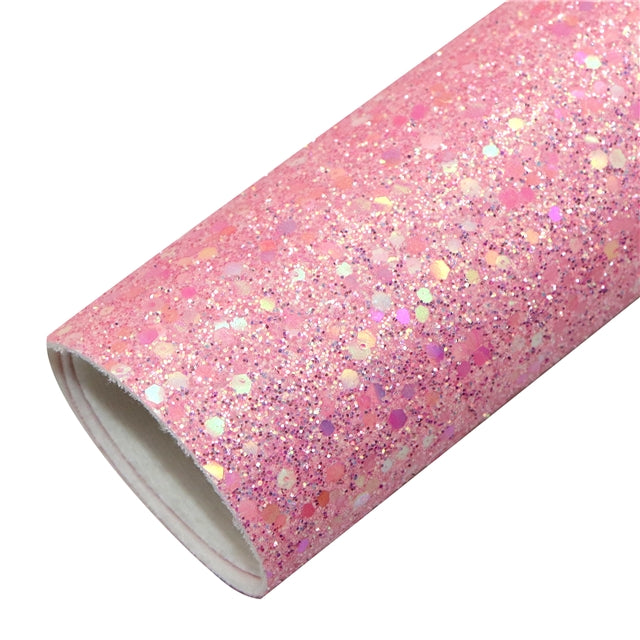 Sequin Chunky Glitter Printed Faux Leather FeeFiFauxLeather