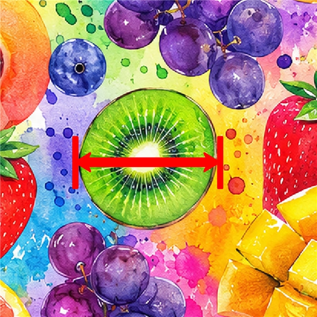 Colorful Fruit Printed Faux Leather Sheet FeeFiFauxLeather