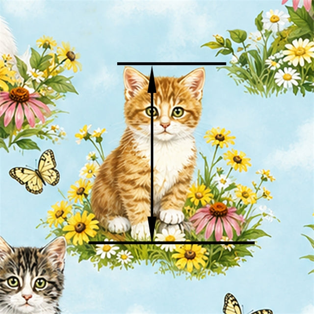 Cats Printed Faux Leather Sheet FeeFiFauxLeather
