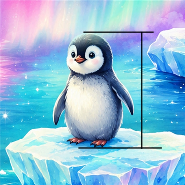 Penguins Printed Faux Leather Sheet FeeFiFauxLeather