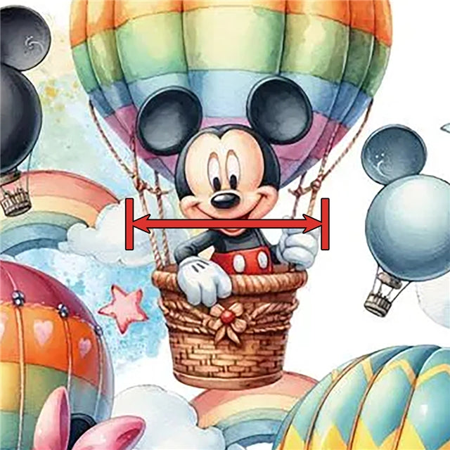 Mouse 🎈Balloon Adventure ☁️ Print Faux Leather Sheet FeeFiFauxLeather