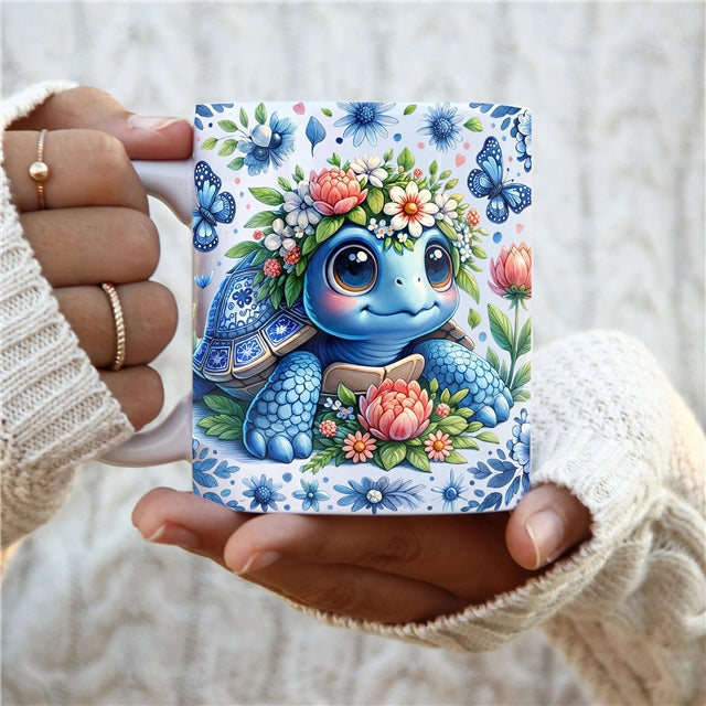 Turtle UV DTF Cup Wrap – Easy Cup Wrap for Tumblers & Projects FeeFiFauxLeather
