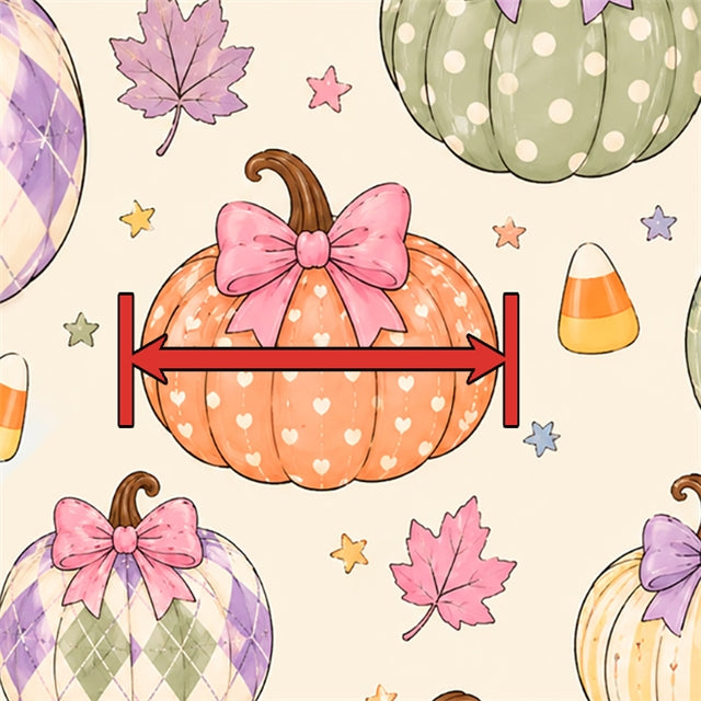 Fall Pumpkin Halloween Printed Faux Leather Sheet FeeFiFauxLeather