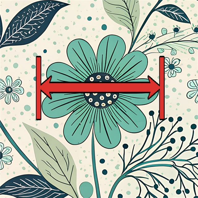 Flowers Printed Faux Leather Sheet FeeFiFauxLeather