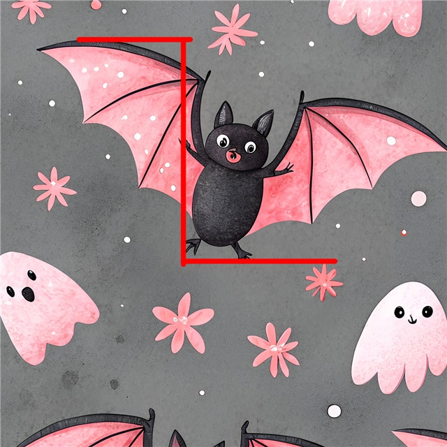 Halloween Bats Printed Faux Leather Sheet FeeFiFauxLeather