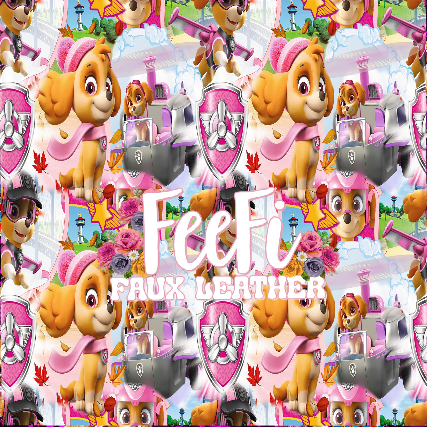Paw Patrol Skye 1 Yard Printed 2 1/2 inch on Grosgrain Ribbon, Potter Ribbon, Character Ribbon, Cut to Size, View Store For More Patterns