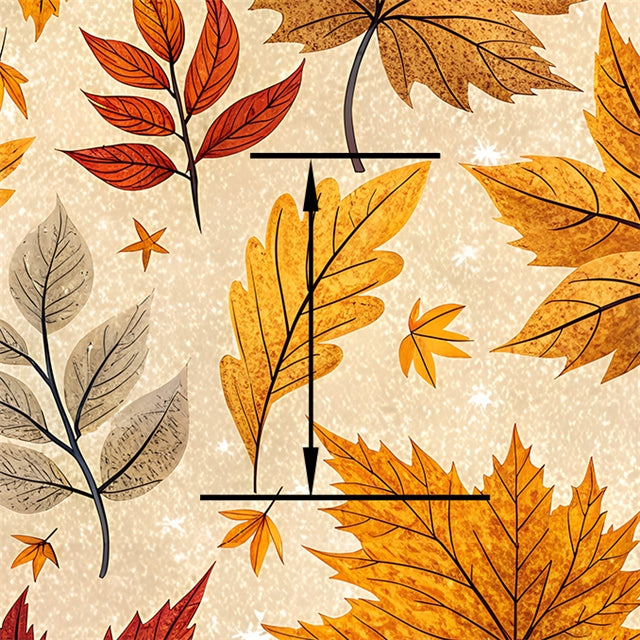 Fall Leaves Faux Leather Sheet FeeFiFauxLeather