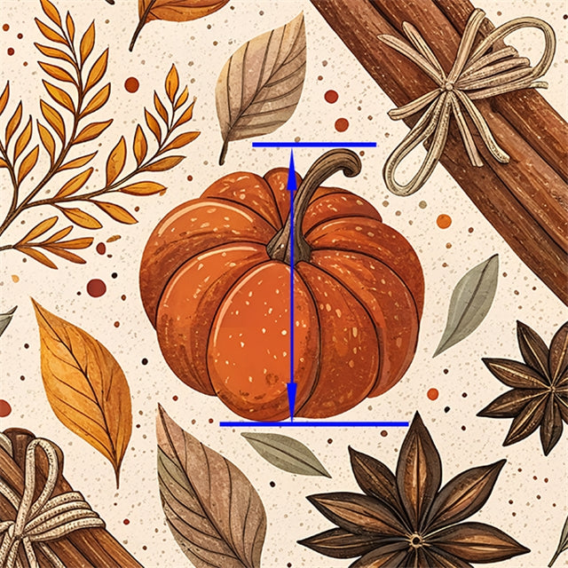 Fall Pumpkin Faux Leather Sheet FeeFiFauxLeather