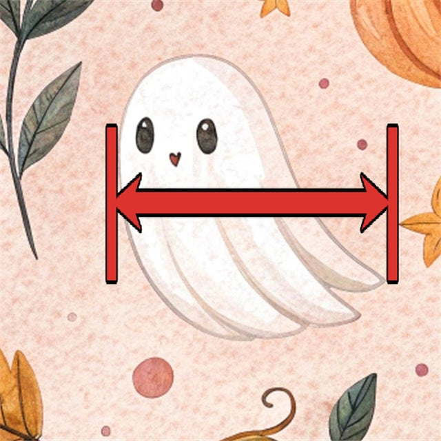 Ghost Pumpkins Halloween Printed Faux Leather Sheet FeeFiFauxLeather