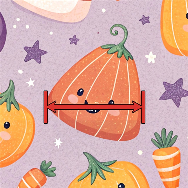 Pumpkin Halloween Candy Corn Printed Faux Leather Sheet FeeFiFauxLeather