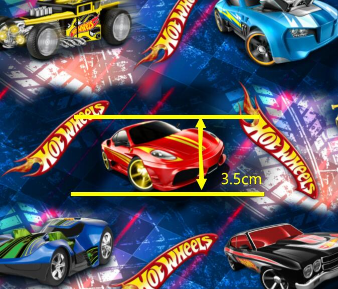 Hot Wheels Cars Textured Liverpool/ Bullet Fabric with a textured feel