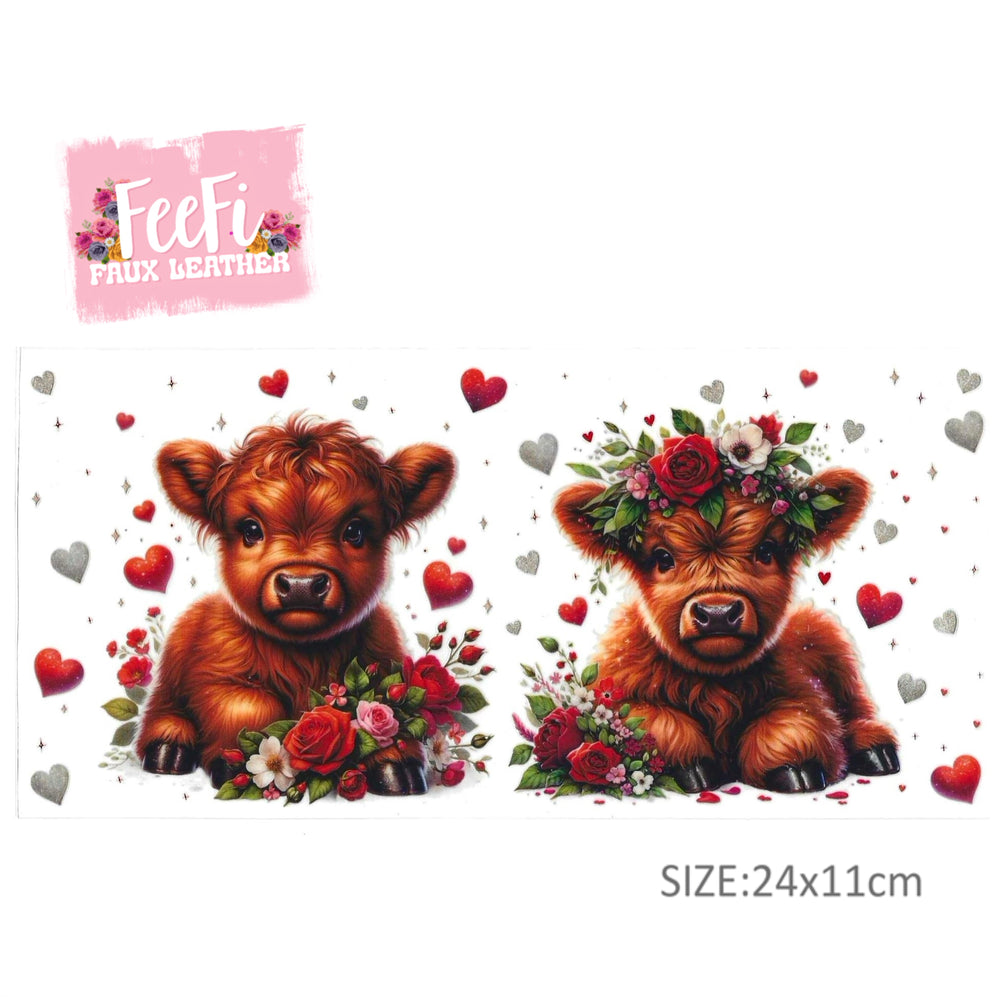 Cow UV DTF Cup Wrap – Easy Cup Wrap for Tumblers & Projects FeeFiFauxLeather