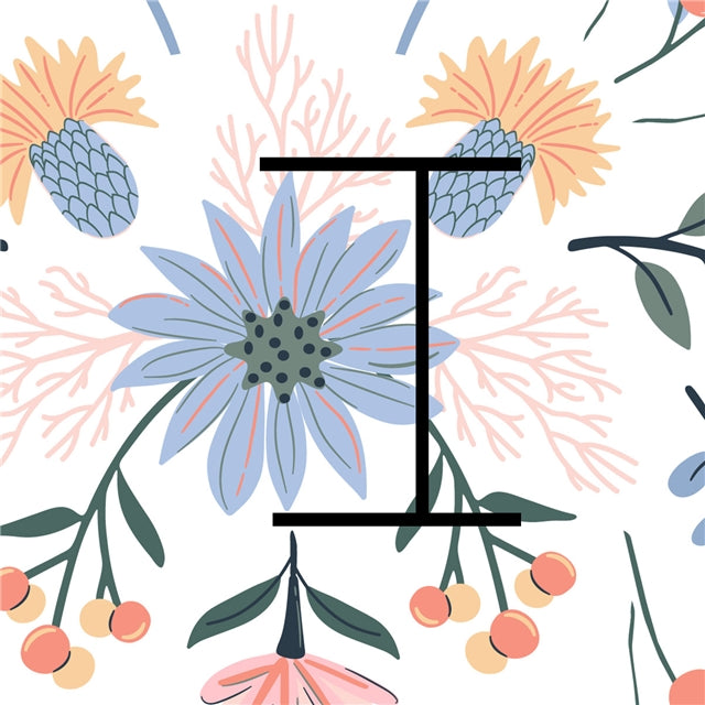 Coral Meadow Bloom 🌸 Printed Faux Leather Sheet (Copy) FeeFiFauxLeather