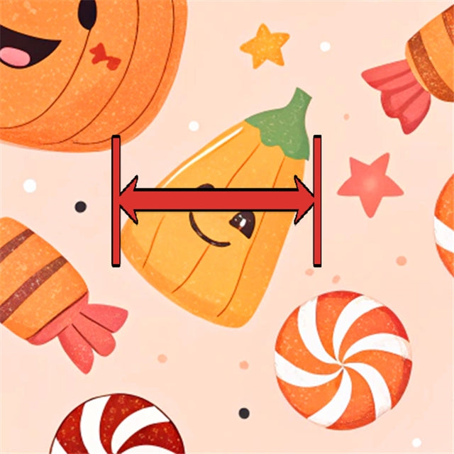 Sweet Halloween Pumpkins & Candy 🎃🍭 Printed Faux Leather Sheet FeeFiFauxLeather