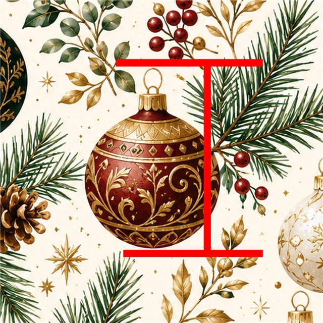 🎄 Gilded Christmas Elegance ✨🎁 Printed Faux Leather Sheet FeeFiFauxLeather