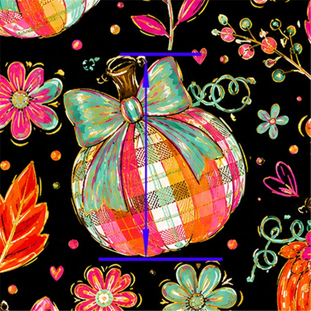 🎃 Patchwork Pumpkin Parade 🌸🍂 Faux Leather Sheet FeeFiFauxLeather