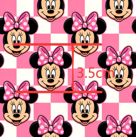 Mouse Bullet Printed Fabric FeeFiFauxLeather