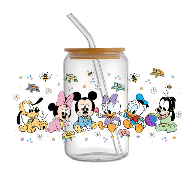 Mouse UV DTF Cup Wrap – Cartoon Cup Wrap Design for Tumblers & Cups FeeFiFauxLeather
