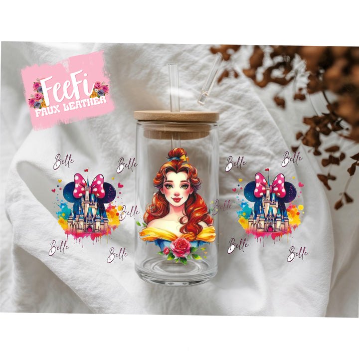 Princesses UV DTF Cup Wrap – Easy Cup Wrap for Tumblers & Projects FeeFiFauxLeather