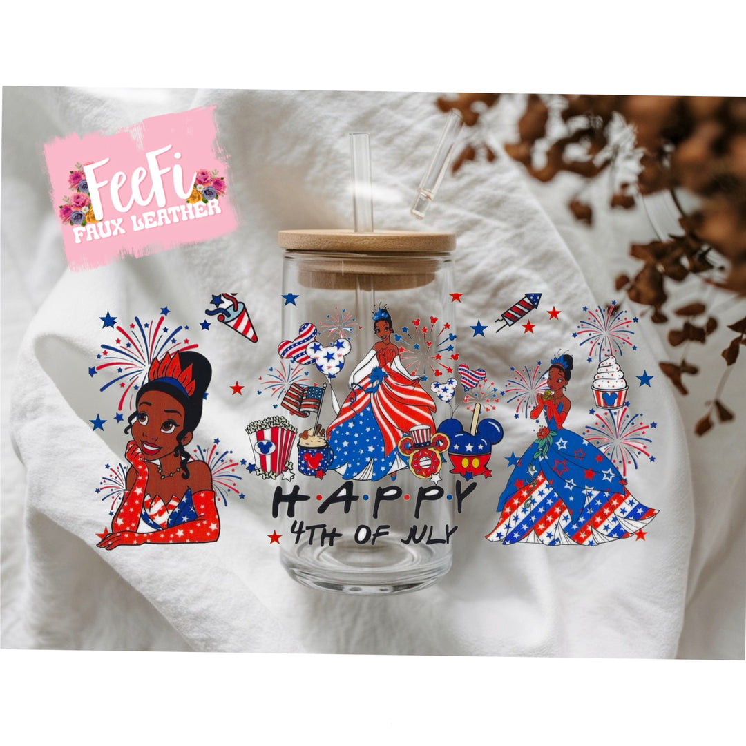 Princesses UV DTF Cup Wrap – DIY Tumbler Wrap for Drinkware Crafting FeeFiFauxLeather