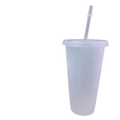 Clear Frosted Reusable Cold Cup 24oz