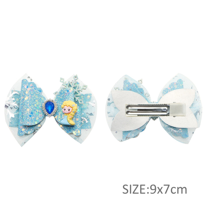 Frozen Printed Faux Leather Pre-Cut Bow Includes Centerpiece